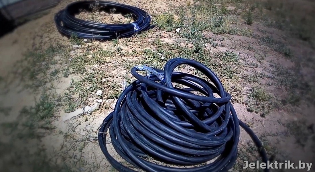 Прокладка кабеля в земле