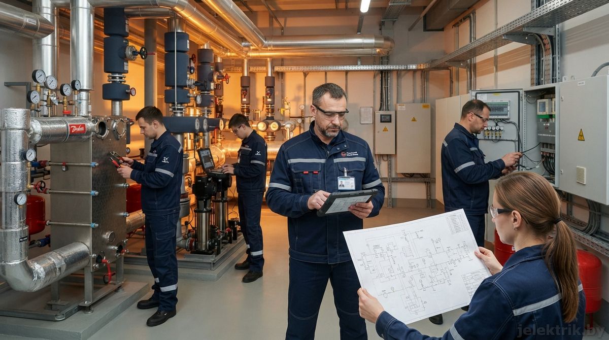 Комплексная подготовка ИТП и системы отопления коммерческого здания