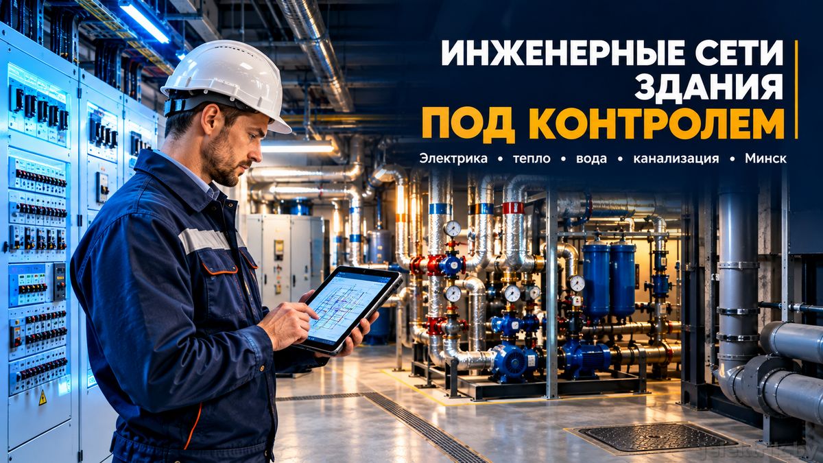 Комплексное техническое обслуживание инженерных сетей здания в Минске